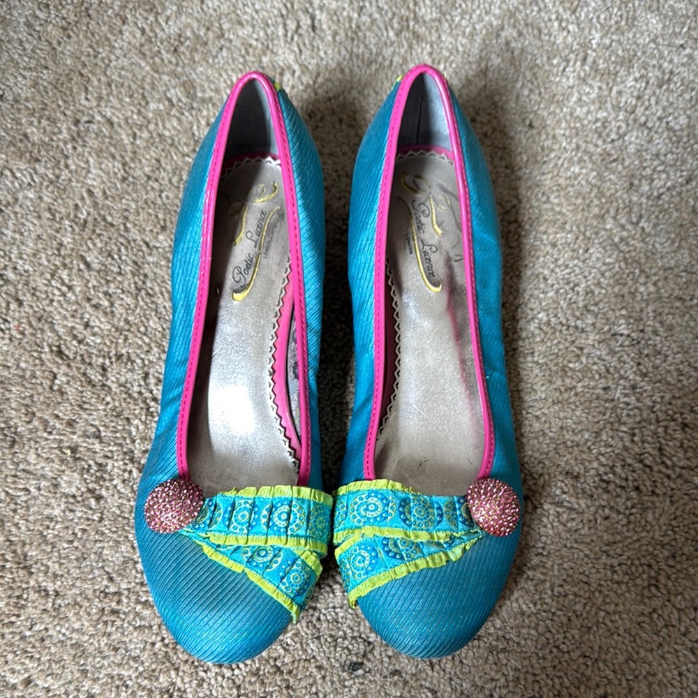 Poetic License Colorful Kitten Heels